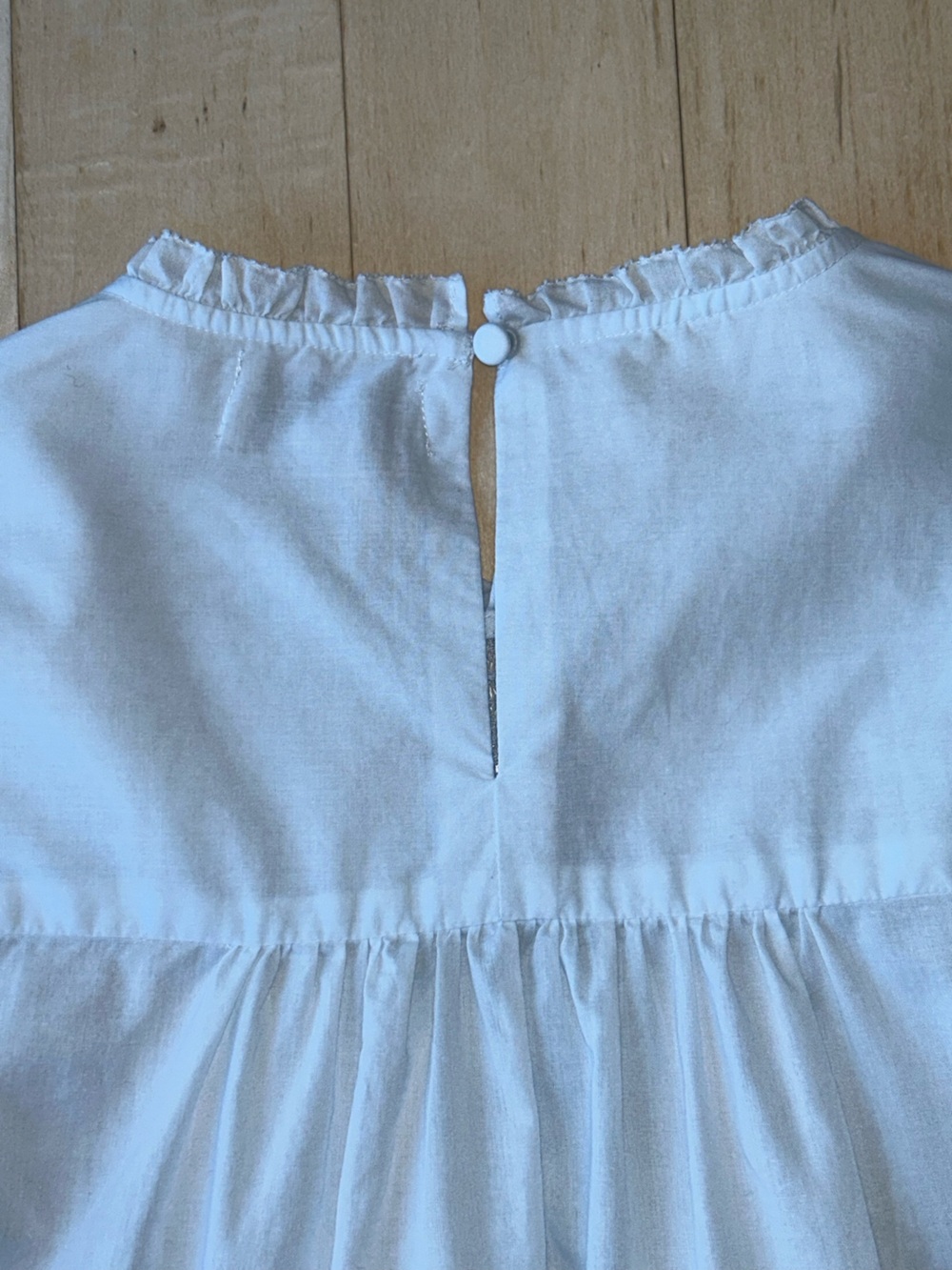Evereve Victorian Pintuck Crochet Lace Detail Pale Blue Blouse Boho Size S EUC - Picture 15 of 16